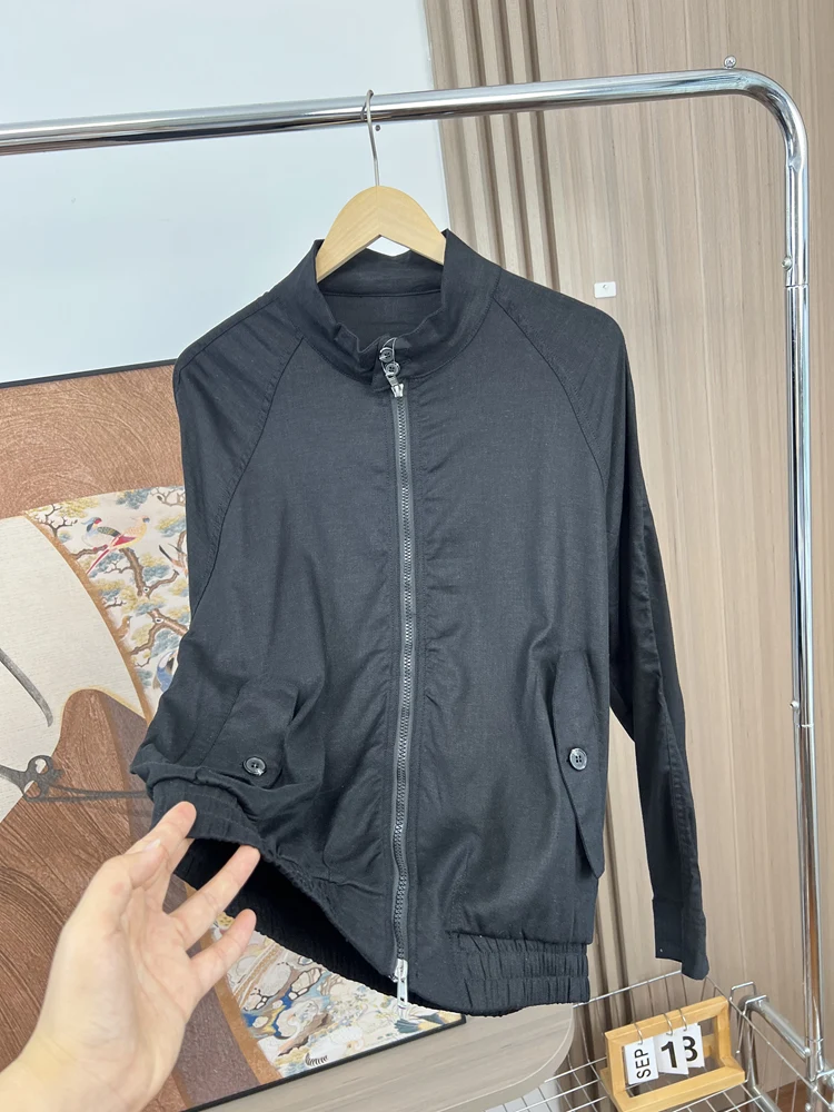 Wang Zha Single Item! Lightweight Breathable! Men's Autumn Washed Linen Small Stand Collar Casual Jacket Trendy
Wang Zha Single Item! Lightweight Breathable! Men's Autumn Washed Linen Small Stand Collar Casual Jacket Trendy