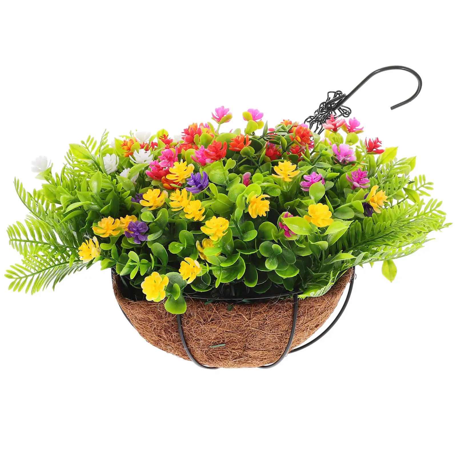 Outdoor Hanging Flowerpot Baskets Artificial Plants Faux Flowers Decor Room Office Garden Pendant Plant Pot
Outdoor Hanging Flowerpot Baskets Artificial Plants Faux Flowers Decor Room Office Garden Pendant Plant Pot