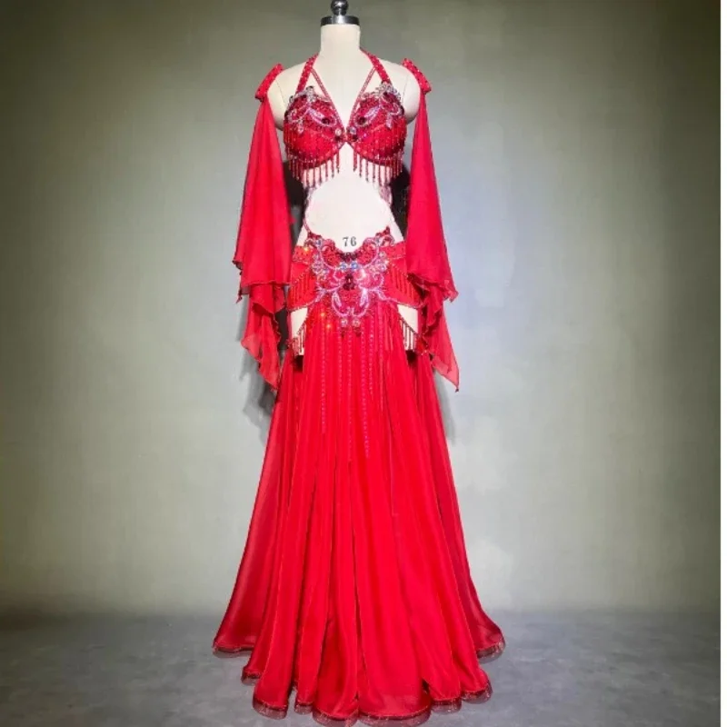 Bellydance Costumes Customized Luxury Bra+Hand Sleeves+Chiffon Long Skirt 3pcs Oriental Dance Professional Performance Clothing
Bellydance Costumes Customized Luxury Bra+Hand Sleeves+Chiffon Long Skirt 3pcs Oriental Dance Professional Performance Clothing