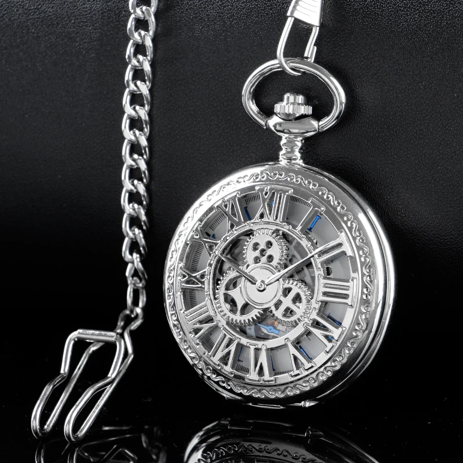 Luxury Silver Mechanical Pocket Watches Necklace Mens Women Antique Vintage Charm Hand Wind Fob Chain Watches Gift PJX1718
Luxury Silver Mechanical Pocket Watches Necklace Mens Women Antique Vintage Charm Hand Wind Fob Chain Watches Gift PJX1718