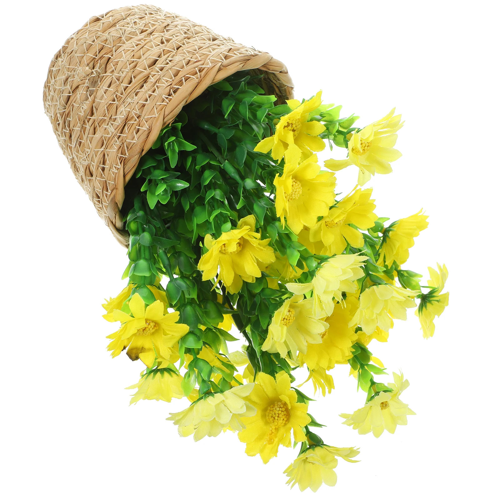 Stylish Rattan Flower Pot Artificial Potted Plant Decoration Lifelike Greenery for Living Room and Kitchen 
Stylish Rattan Flower Pot Artificial Potted Plant Decoration Lifelike Greenery for Living Room and Kitchen