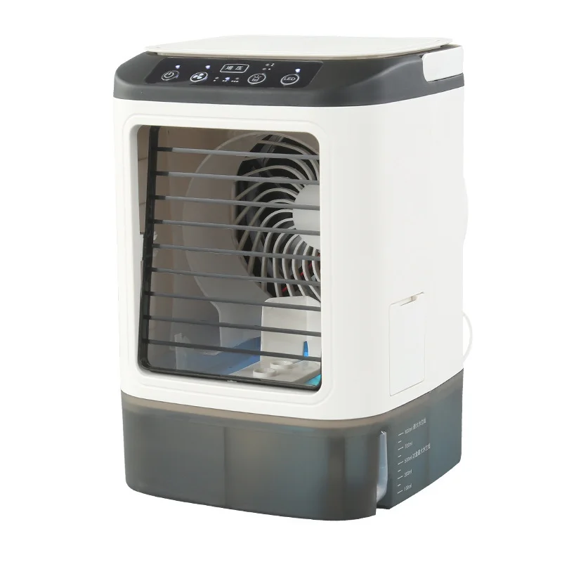 Desktop cooler fan, designed for multiple purposes, with adjustable speed settings
Desktop cooler fan, designed for multiple purposes, with adjustable speed settings