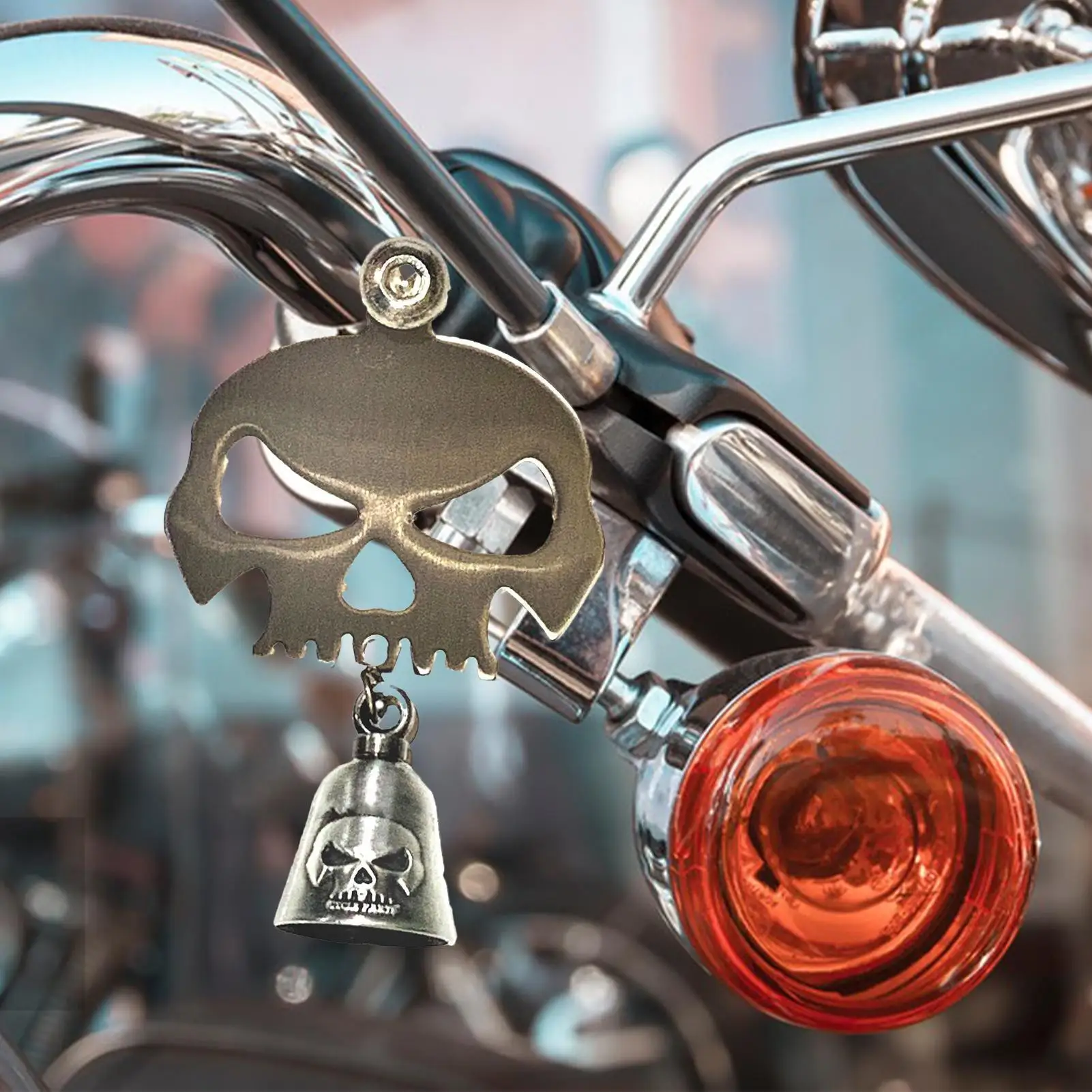 Metal Skull Bell Motorcycle Decorative Pendant Gift Skull Bell Biker Luck Bell Hanger Motorcycle For Cyclists Men
Metal Skull Bell Motorcycle Decorative Pendant Gift Skull Bell Biker Luck Bell Hanger Motorcycle For Cyclists Men