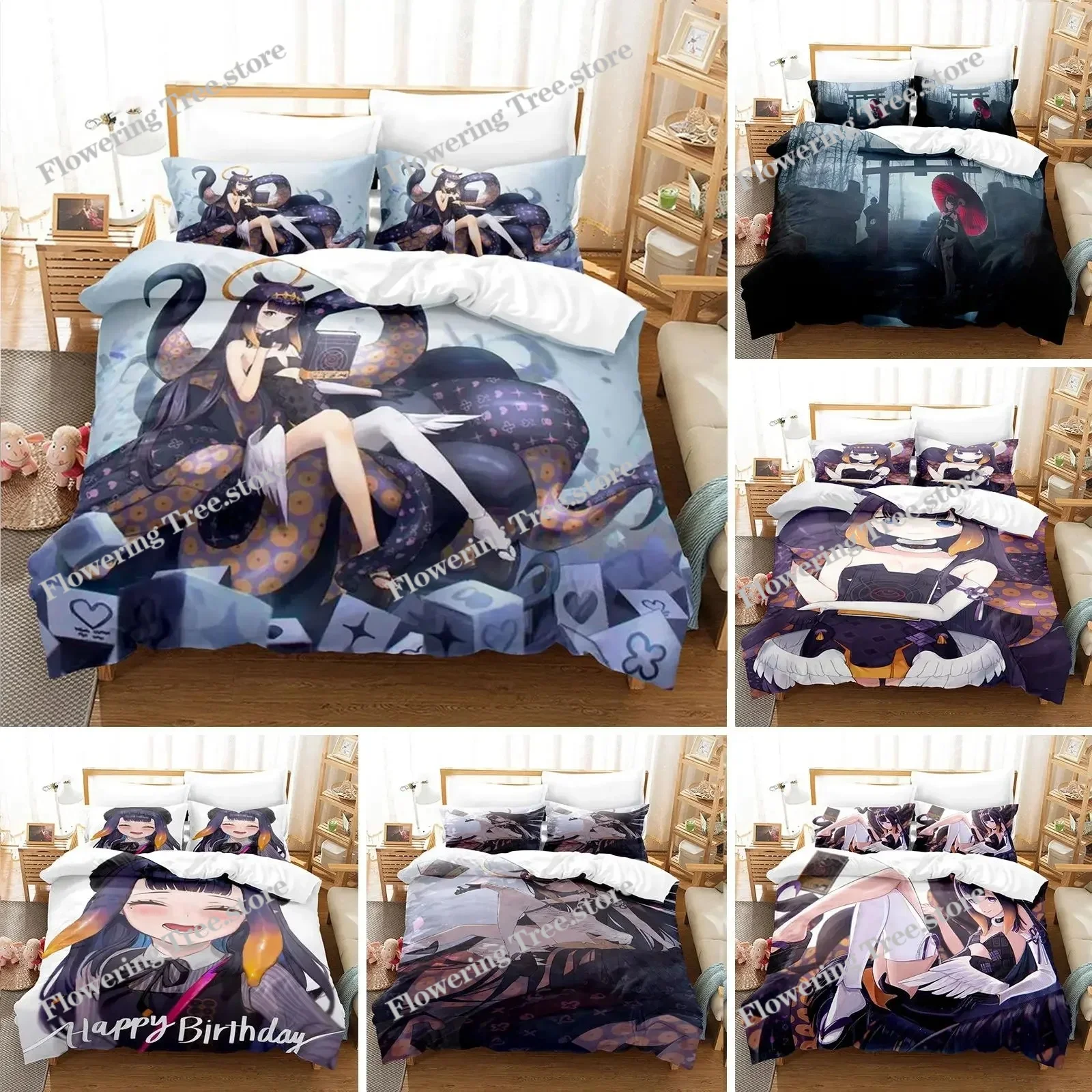 3D Printed Ninomae Inanis holoEN Duvet Cover Anime Bedding Set Double Twin Full Queen King Adult Kids Bedclothes Quilt Cover
3D Printed Ninomae Inanis holoEN Duvet Cover Anime Bedding Set Double Twin Full Queen King Adult Kids Bedclothes Quilt Cover