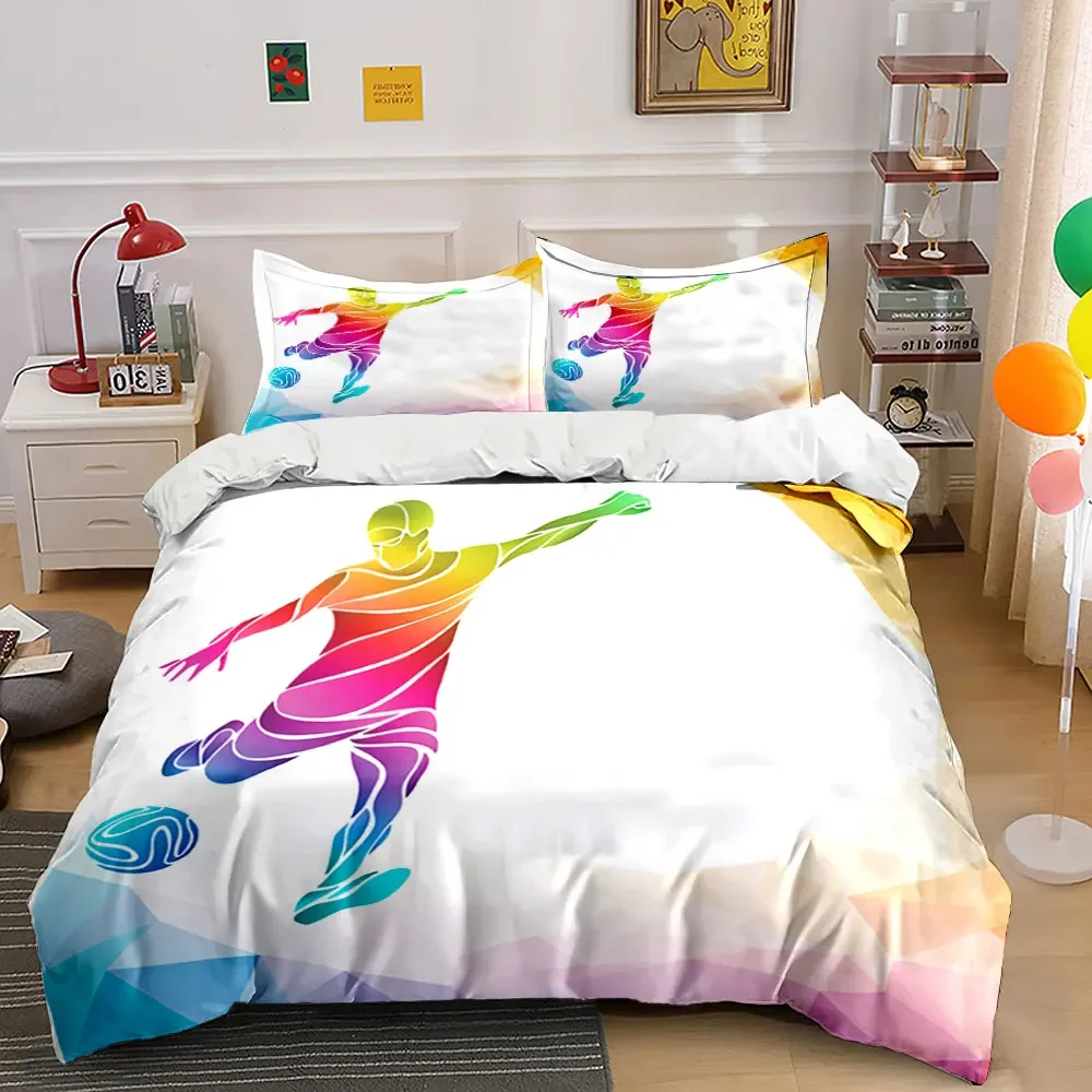 "Colorful Soccer Sports Set" Multiple sizes kid's and adults' bedroom Exquisite 3PC bedding set, gift
"Colorful Soccer Sports Set" Multiple sizes kid's and adults' bedroom Exquisite 3PC bedding set, gift