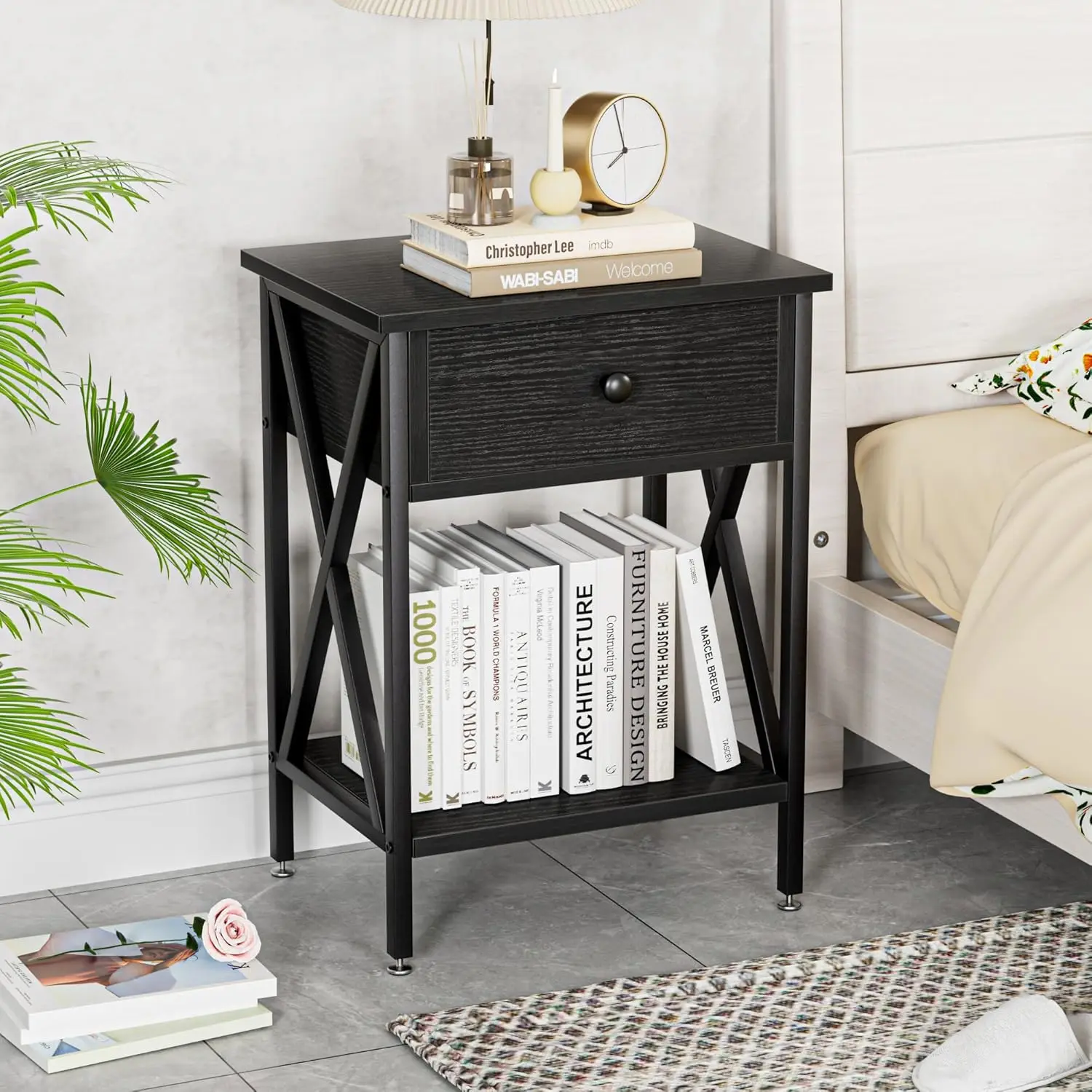 Nightstands Set of 2, Modern Bedside End Tables, Night Stands with Drawer and Storage Shelf for Living Room Bedroom
Nightstands Set of 2, Modern Bedside End Tables, Night Stands with Drawer and Storage Shelf for Living Room Bedroom