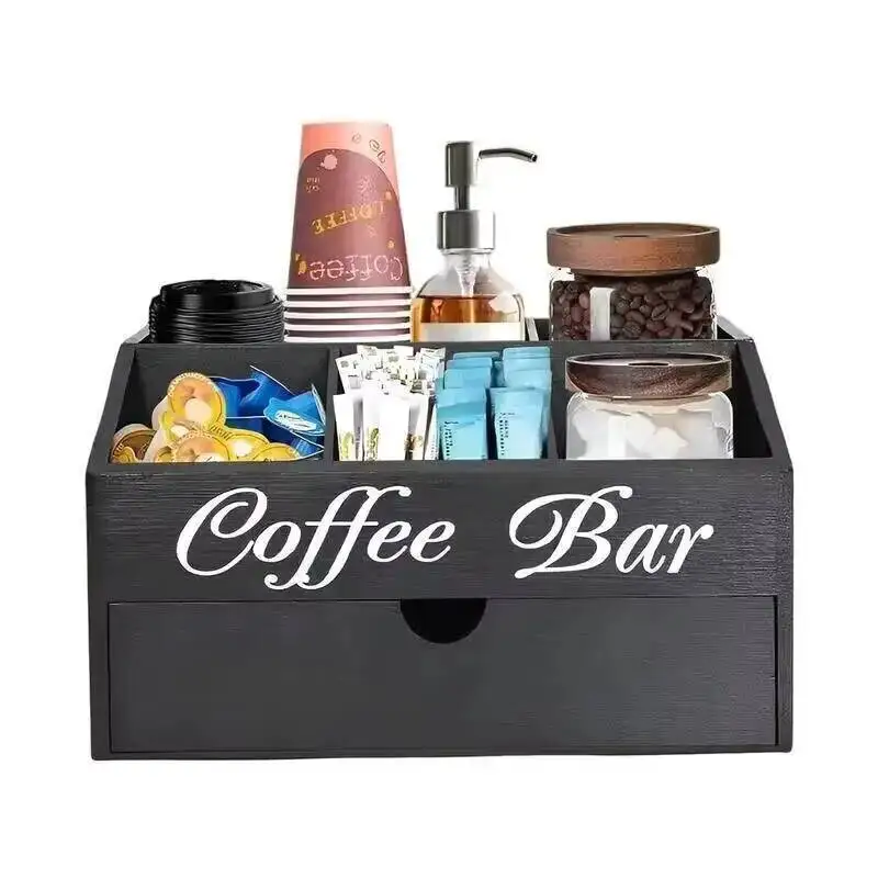 Tea Countertop Wooden Basket Holder Coffee Station Organizer With Removable Dividers For Home Offices
Tea Countertop Wooden Basket Holder Coffee Station Organizer With Removable Dividers For Home Offices