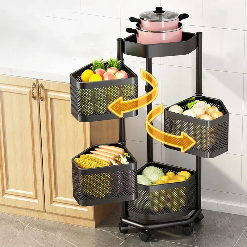 Household Storage Rack Kitchen Storage Rack Living Room Bathroom Basket Organizer Multi-layer Rotating Storage Shelf With Wheels
Household Storage Rack Kitchen Storage Rack Living Room Bathroom Basket Organizer Multi-layer Rotating Storage Shelf With Wheels