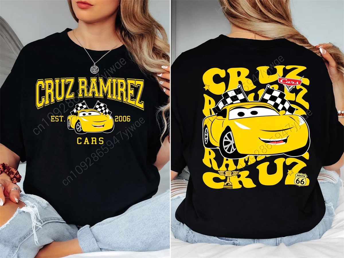Disney Car Cruz Ramirez Tee Mcqueen And Friends Pattern Cotton Short Sleeved Summer Women'S Loose&Comfortable Streetwear T-Shirt
Disney Car Cruz Ramirez Tee Mcqueen And Friends Pattern Cotton Short Sleeved Summer Women'S Loose&Comfortable Streetwear T-Shirt