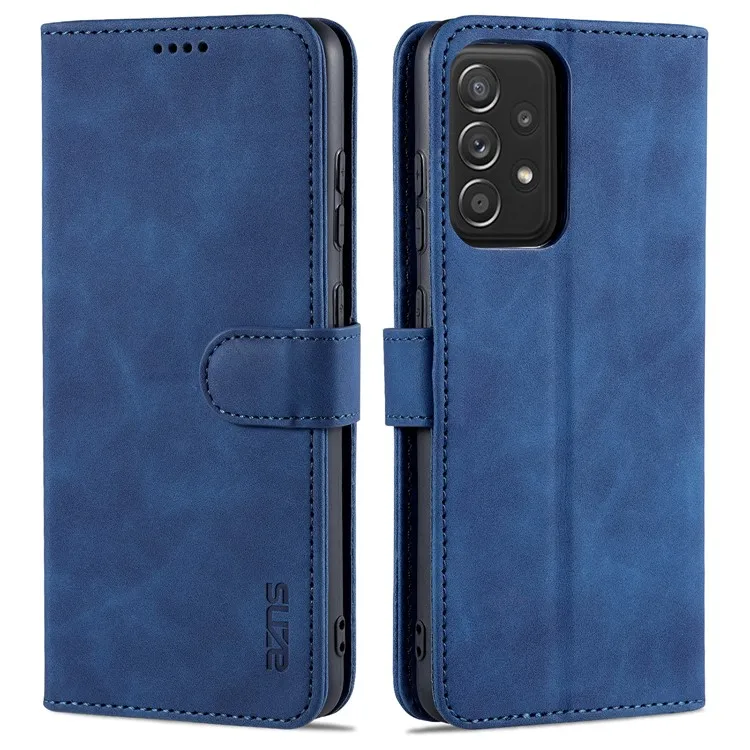 AZNS PU Leather Phone Cover Case with Wallet for Samsung Galaxy A52 4G/5G / A52s 5G - Blue
AZNS PU Leather Phone Cover Case with Wallet for Samsung Galaxy A52 4G/5G / A52s 5G - Blue