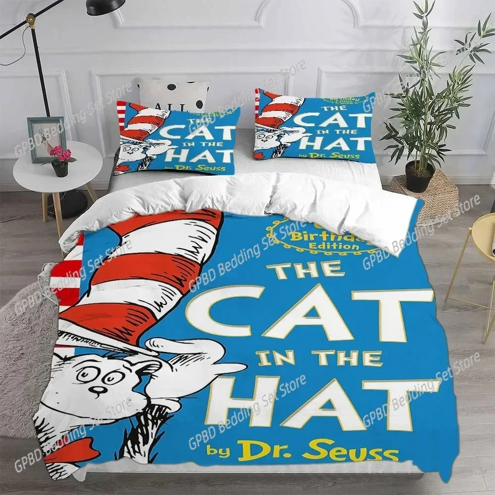 The Cat in the Hat Bedding Set Boys Girls Twin Queen Size Duvet Cover Pillowcase Bed Boys Adult Fashion Home Textileextile
The Cat in the Hat Bedding Set Boys Girls Twin Queen Size Duvet Cover Pillowcase Bed Boys Adult Fashion Home Textileextile