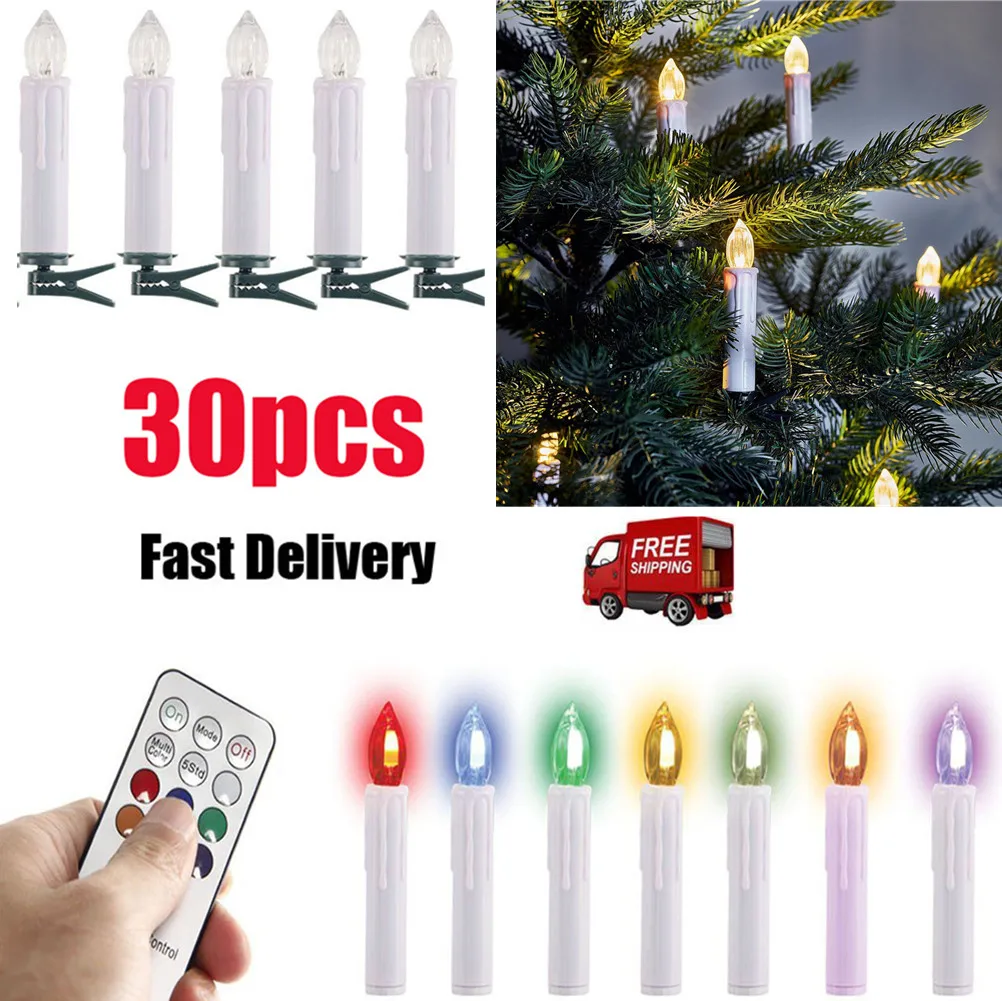 10pcs LED Christmas Lights Flameless Remote Control Detachable Clip for Party Wedding Home Bar RGB LED electronic candles
10pcs LED Christmas Lights Flameless Remote Control Detachable Clip for Party Wedding Home Bar RGB LED electronic candles