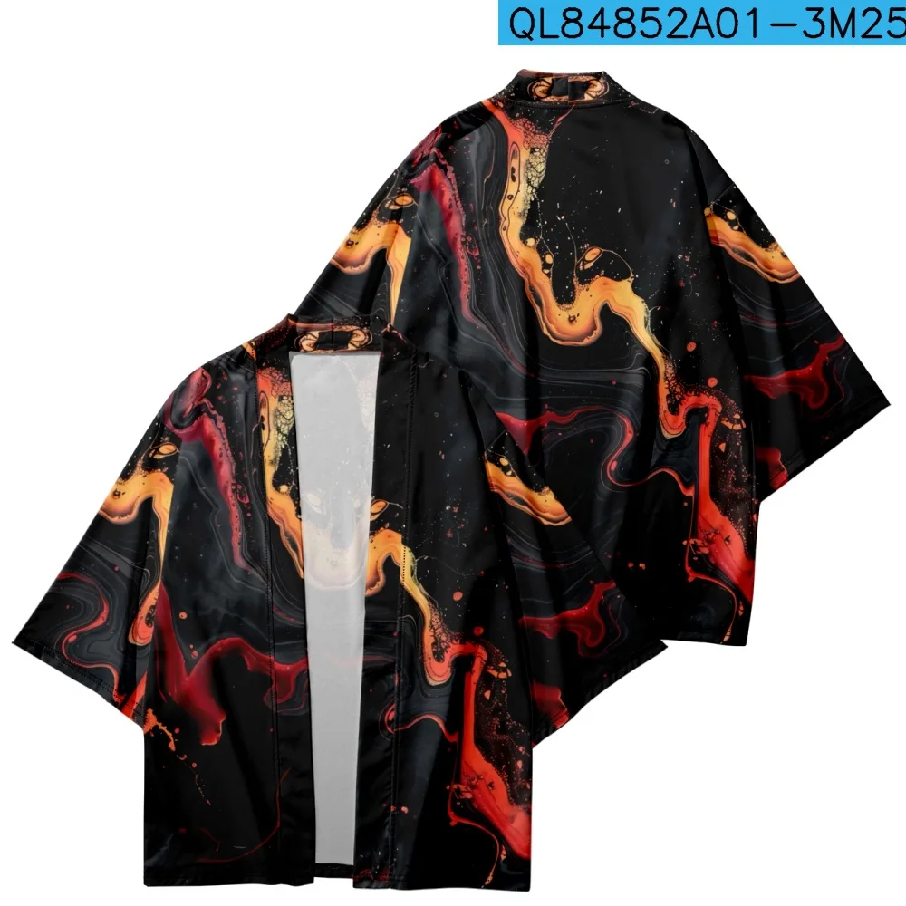 Пляжное японское кимоно для косплея с принтом, рубашка с рукавами 3/4 Haori, модный халат юката для женщин и мужчин
Пляжное японское кимоно для косплея с принтом, рубашка с рукавами 3/4 Haori, модный халат юката для женщин и мужчин