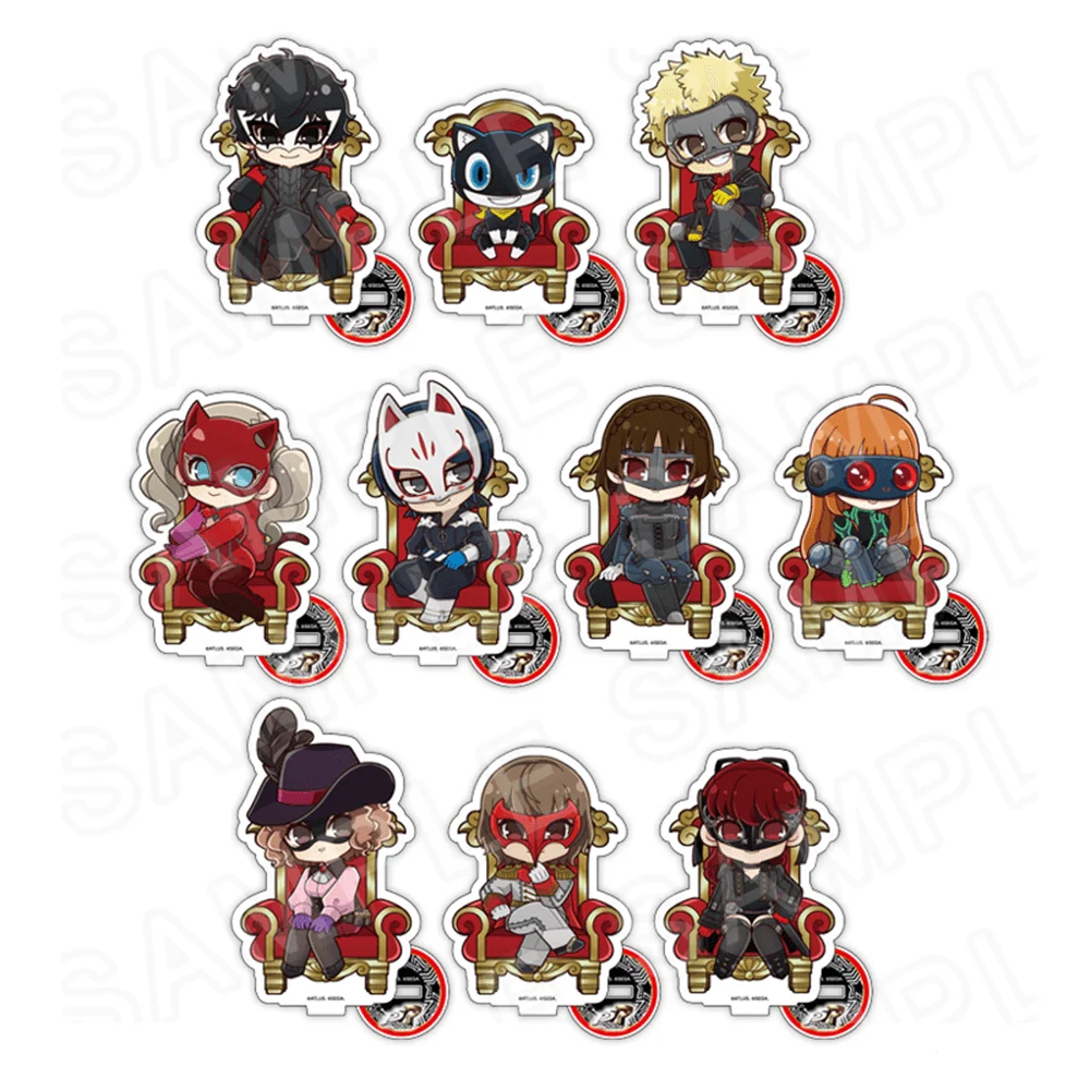 Persona 5 Joker Ren Amamiya 10cm Acrylic Stand Keychain Throne Mask Kawaii Itabag Accessories P5 P5R Game Figure Fans Gift
Persona 5 Joker Ren Amamiya 10cm Acrylic Stand Keychain Throne Mask Kawaii Itabag Accessories P5 P5R Game Figure Fans Gift