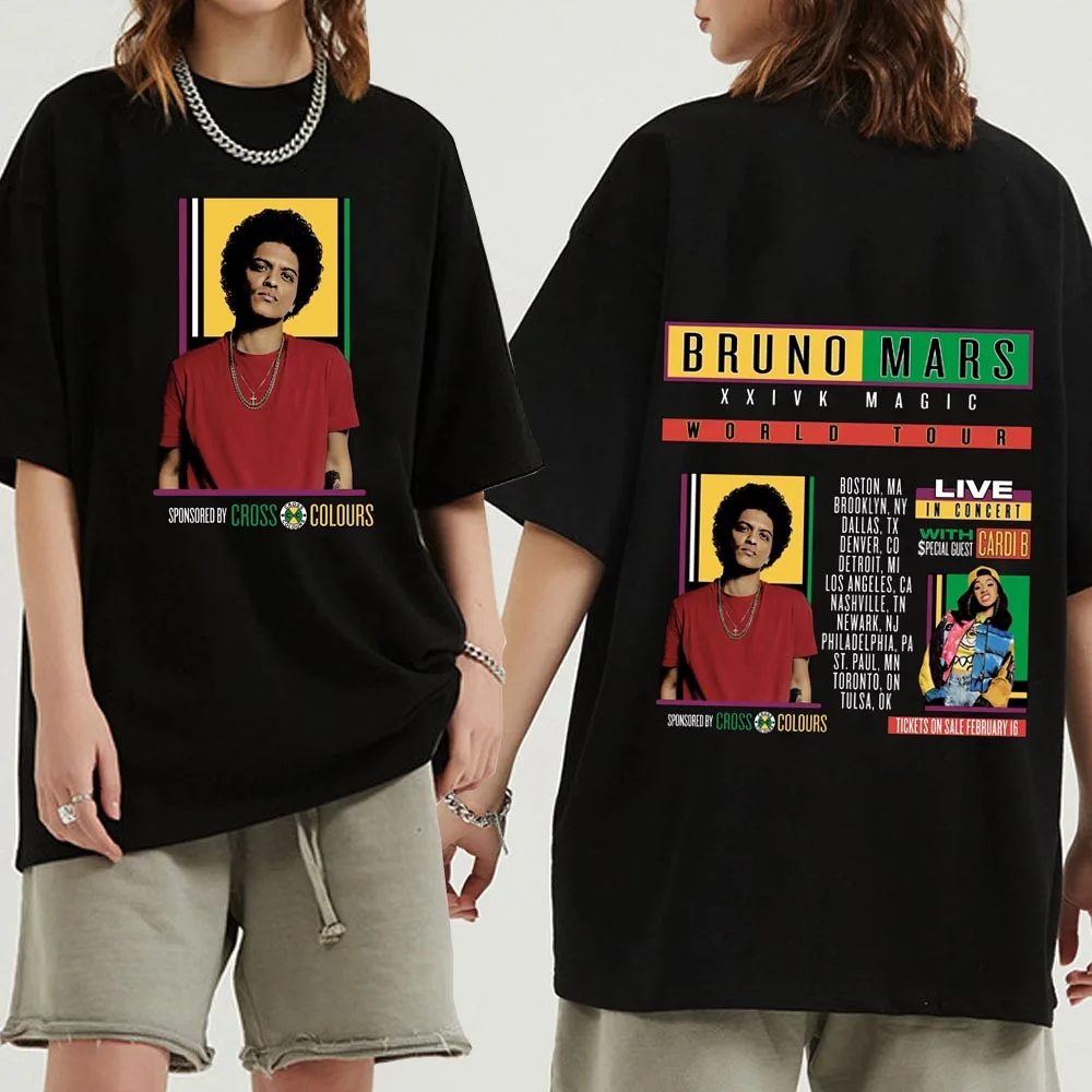 Повседневная летняя рубашка с круглым вырезом для мужчин и женщин Bruno Mars 24k футболка "Магия"
Повседневная летняя рубашка с круглым вырезом для мужчин и женщин Bruno Mars 24k футболка "Магия"