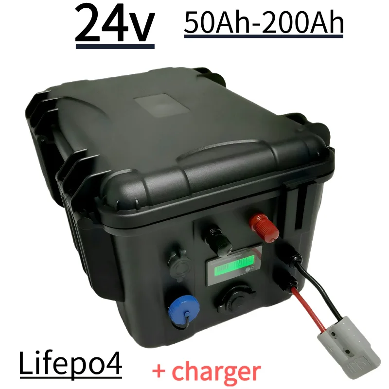 JN Waterproof Lifepo4 24V 50Ah 60Ah 80Ah 100Ah 120Ah 150Ah 200Ah Lithium Battery With Bms For Trolling Motor Propeller +10A Char
JN Waterproof Lifepo4 24V 50Ah 60Ah 80Ah 100Ah 120Ah 150Ah 200Ah Lithium Battery With Bms For Trolling Motor Propeller +10A Char