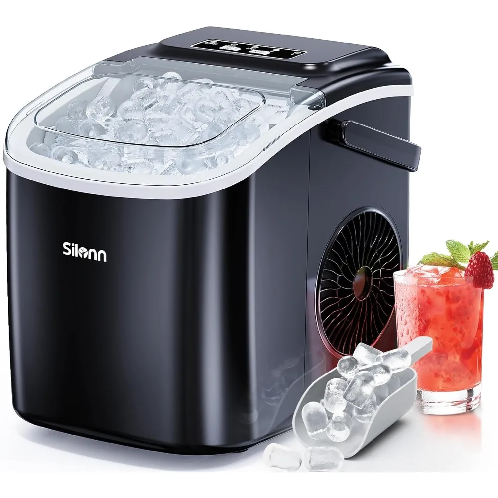 Ice Makers Countertop, 26Lbs/24H, Self-Cleaning Ice Machine, 9 Cubes Ready in 6 Mins, Ice Makers for Home Kitchen Office
Ice Makers Countertop, 26Lbs/24H, Self-Cleaning Ice Machine, 9 Cubes Ready in 6 Mins, Ice Makers for Home Kitchen Office