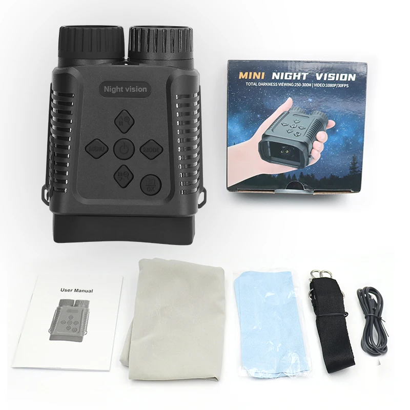 NV1182 Outdoor Night Vision Camera Binocular Telescope Infrared Rechargeable 2.4'TFT display 1080P video
NV1182 Outdoor Night Vision Camera Binocular Telescope Infrared Rechargeable 2.4'TFT display 1080P video