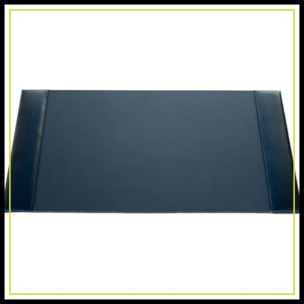 Luxury Leather Desk Blotter with Side Rails, 30 x 18 Inches, Black for Writing
Luxury Leather Desk Blotter with Side Rails, 30 x 18 Inches, Black for Writing