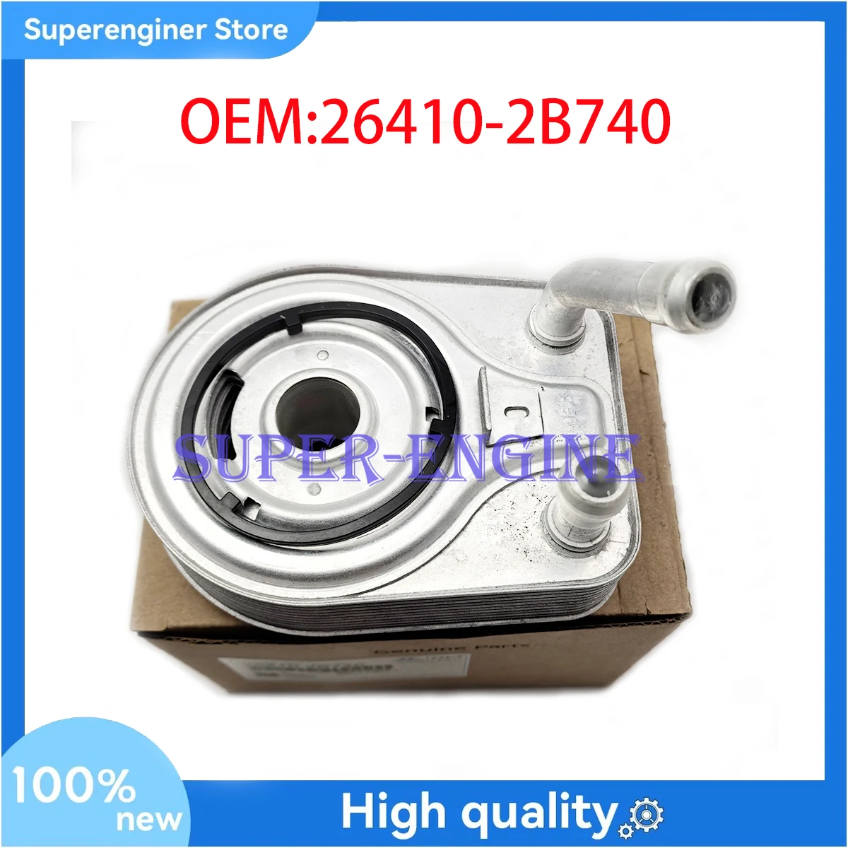 264102B740 Engine Oil Cooler For 2013-2020 Hyundai Elantra Kia Forte Optima Soul 1.6L Turbo 26410-2B740
264102B740 Engine Oil Cooler For 2013-2020 Hyundai Elantra Kia Forte Optima Soul 1.6L Turbo 26410-2B740