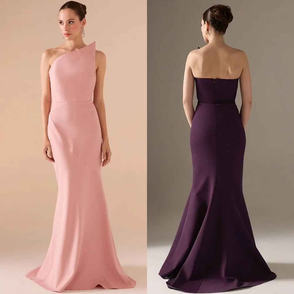 Customized Sleeveless Crepe Gown A-Line Evening Dresses Saudi Arab Prom Gown Formal Exquisite High Quality Party Gowns for Wome
Customized Sleeveless Crepe Gown A-Line Evening Dresses Saudi Arab Prom Gown Formal Exquisite High Quality Party Gowns for Wome