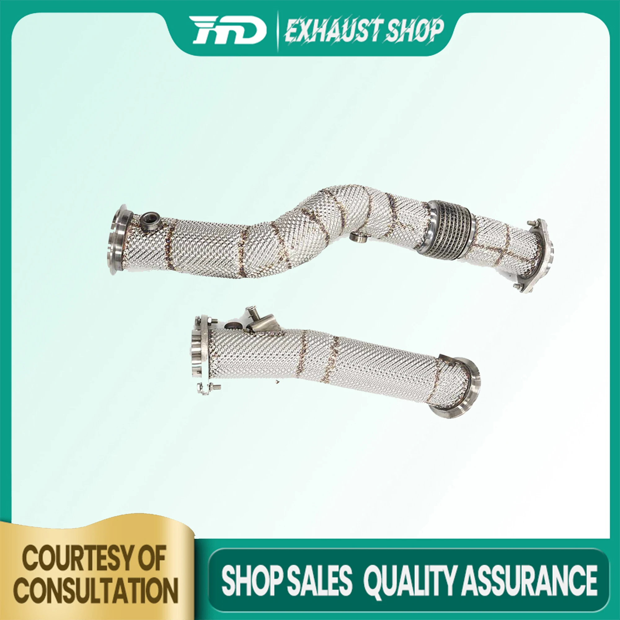 HMD Exhaust Downpipe for BMW M3 M4 G80 G82 SS304 Heat shield with Catalytic Converter Exact Fit High performance️
HMD Exhaust Downpipe for BMW M3 M4 G80 G82 SS304 Heat shield with Catalytic Converter Exact Fit High performance️