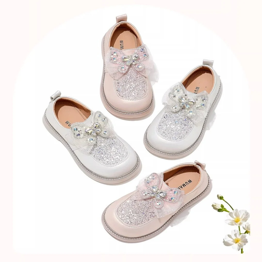 Kids'Casual Shoes PU Leather Spring Bow Sequin Fashion Outdoor Shoes For Girls Designer Anti-slip Pink White Size 23-35
Kids'Casual Shoes PU Leather Spring Bow Sequin Fashion Outdoor Shoes For Girls Designer Anti-slip Pink White Size 23-35