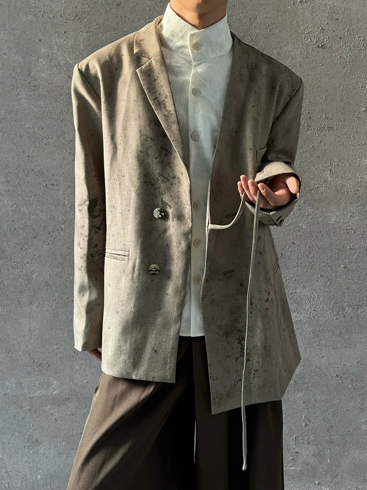 Retro Tie Dye Vintage Chinese Style Neutral V Neck Suit Men's Casual Fashionable Long Sleeve Full Lined Four Seasons Wear
Retro Tie Dye Vintage Chinese Style Neutral V Neck Suit Men's Casual Fashionable Long Sleeve Full Lined Four Seasons Wear