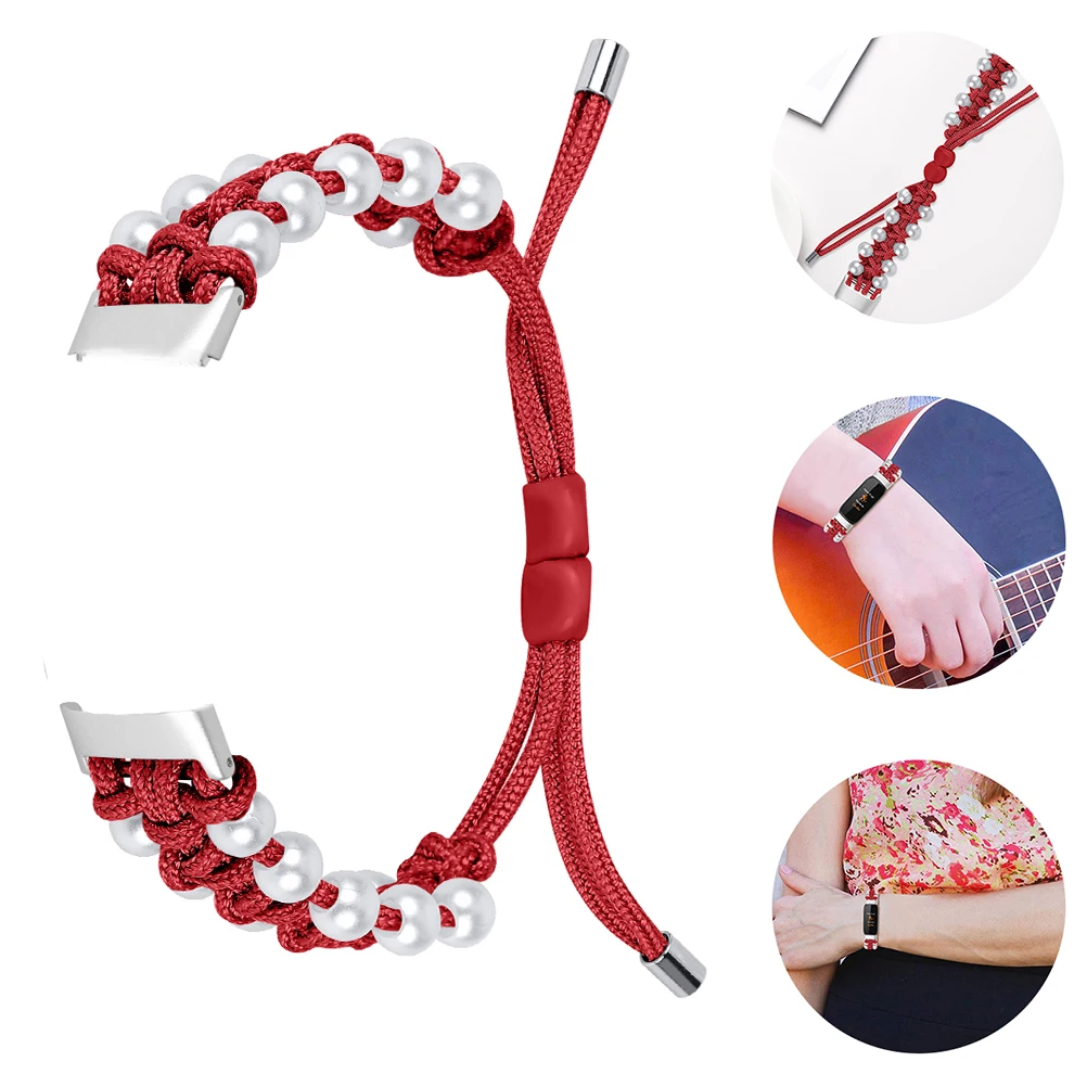 Pearl Braided Watch Strap For Knitting Wristband Replacement Band Universal Bracelet Smart Watch Accessory
Pearl Braided Watch Strap For Knitting Wristband Replacement Band Universal Bracelet Smart Watch Accessory
