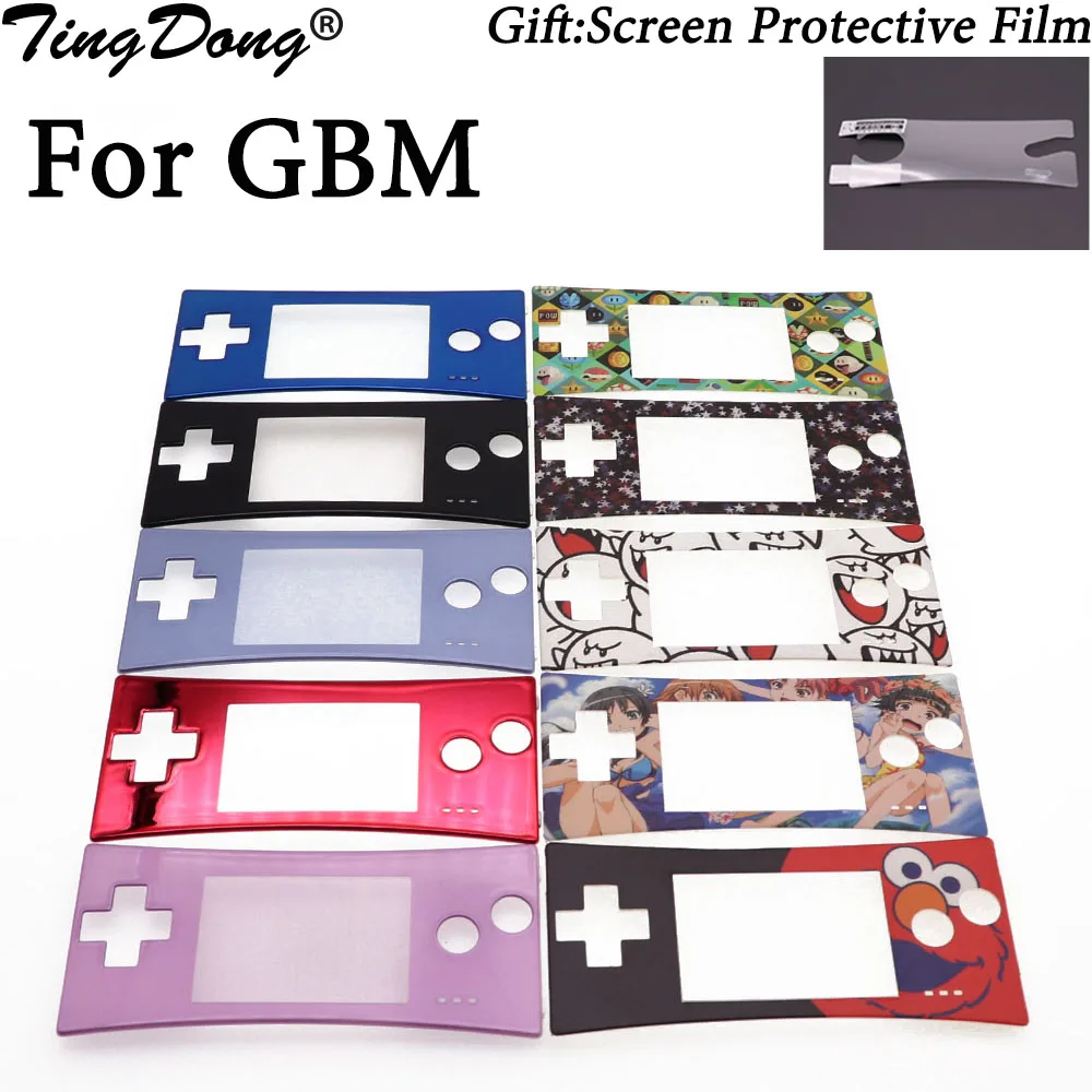 TingDong 1pcs Front Faceplate Cover Replacement for GameBoy Micro for GBM Front Case Housing LCD Screen Protective Film
TingDong 1pcs Front Faceplate Cover Replacement for GameBoy Micro for GBM Front Case Housing LCD Screen Protective Film