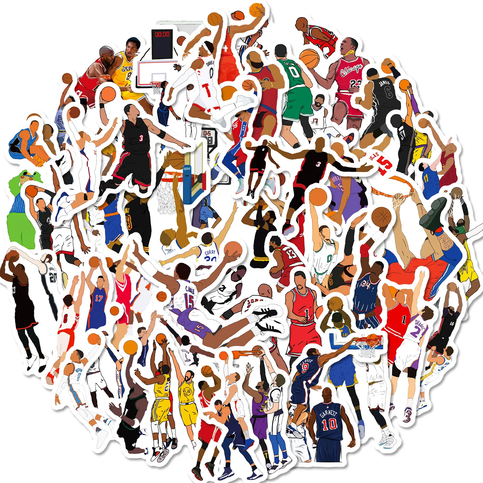 10/50PCS Basketball Game Stickers Cartoon Basketball Graffiti Sticker Funny Sports Decoration Laptop Guitar Car Bike Decals Toy
10/50PCS Basketball Game Stickers Cartoon Basketball Graffiti Sticker Funny Sports Decoration Laptop Guitar Car Bike Decals Toy