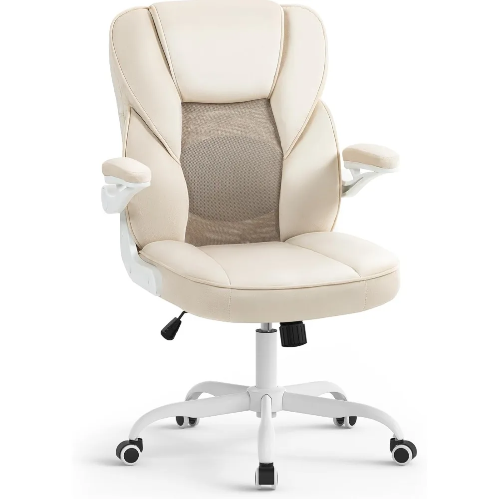 Home Office Desk Chairs with Wheels and Armrests,Office Chair Comfortable Ergonomic Mesh with Teddy Fleece Fabric Execu
Home Office Desk Chairs with Wheels and Armrests,Office Chair Comfortable Ergonomic Mesh with Teddy Fleece Fabric Execu