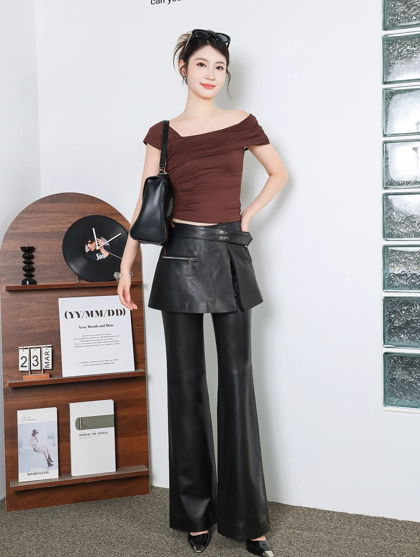 Faionable Straight Leg Pants Women's Genuine eepskin Slimming Casual Skirt Pants Sli Bell Bot Trousers Long Skirts
Faionable Straight Leg Pants Women's Genuine eepskin Slimming Casual Skirt Pants Sli Bell Bot Trousers Long Skirts