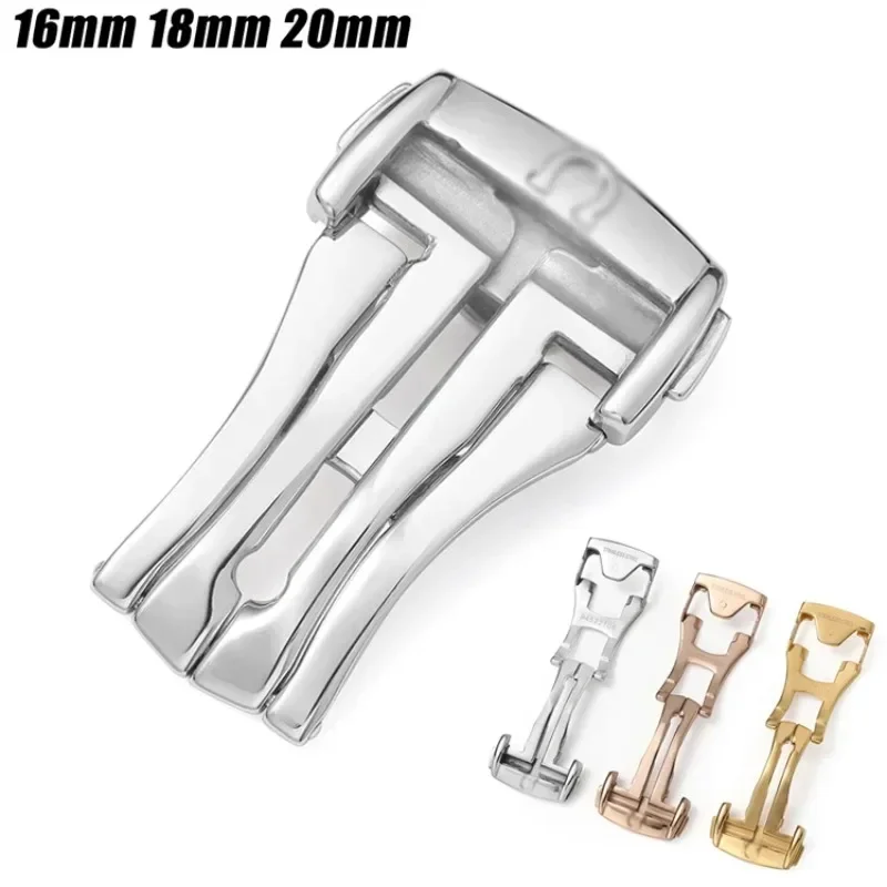 Stainless Steel Watch Buckle16mm 18mm 20mm for Omega Leather Rubber Watch Band Deployment Clasp Butterfly Button Accessories
Stainless Steel Watch Buckle16mm 18mm 20mm for Omega Leather Rubber Watch Band Deployment Clasp Butterfly Button Accessories
