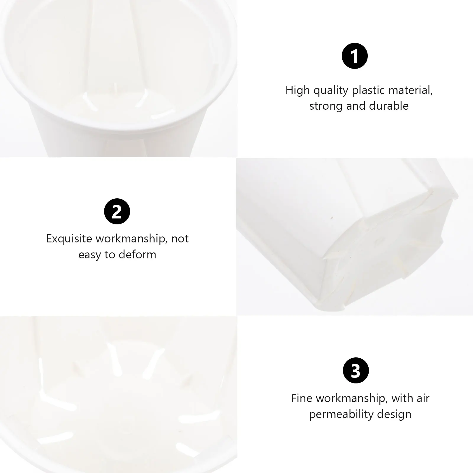 5 Pcs Plastic Flower Pot Planter Outdoor Garden Planting Pots Root Control Flowerpots Gardening Plants Violets
5 Pcs Plastic Flower Pot Planter Outdoor Garden Planting Pots Root Control Flowerpots Gardening Plants Violets