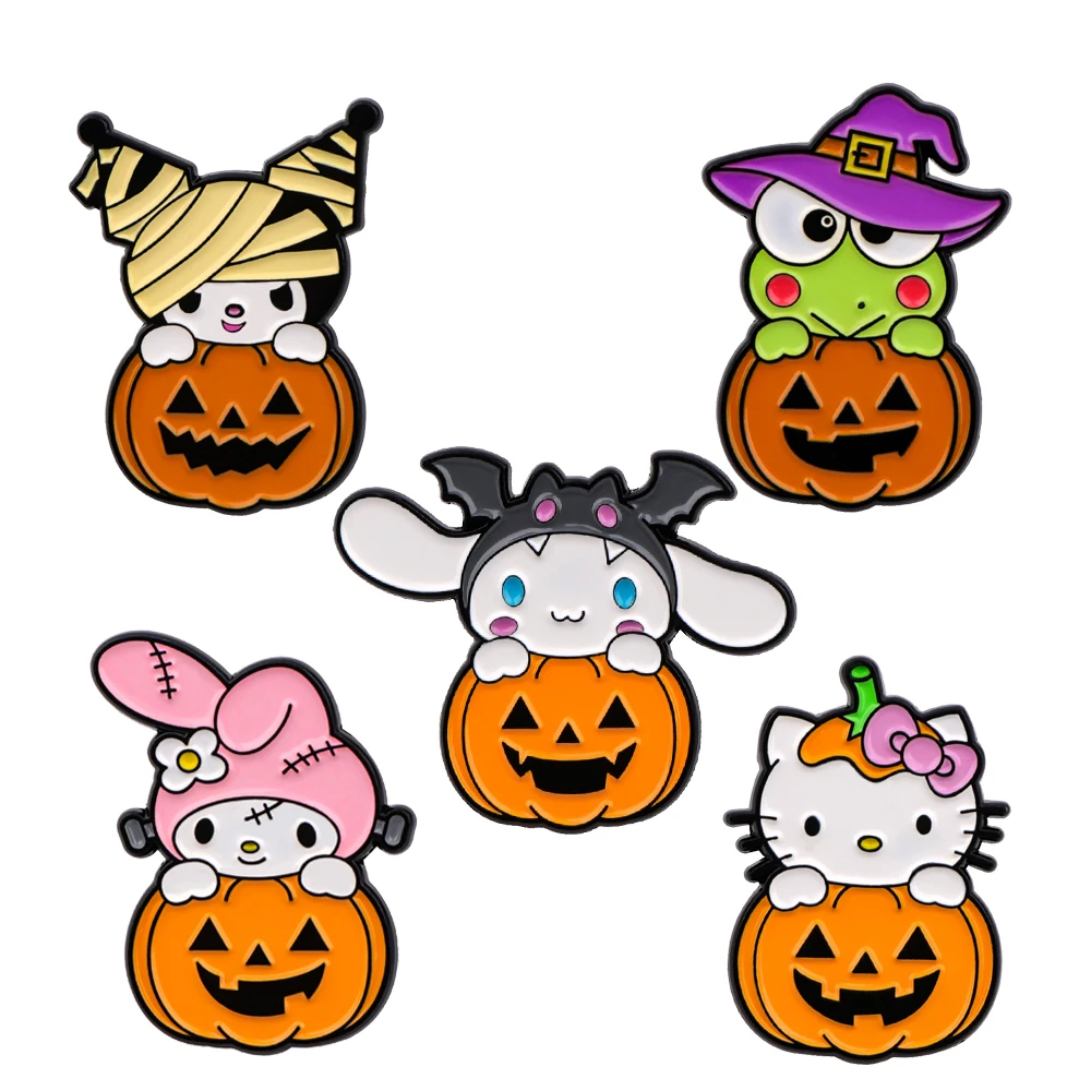 Cute Animal Pumpkin Briefcase Badges Children Brooch for Clothes Lapel Pins for Backpacks Soft Enamel Pin Halloween Accessories
Cute Animal Pumpkin Briefcase Badges Children Brooch for Clothes Lapel Pins for Backpacks Soft Enamel Pin Halloween Accessories