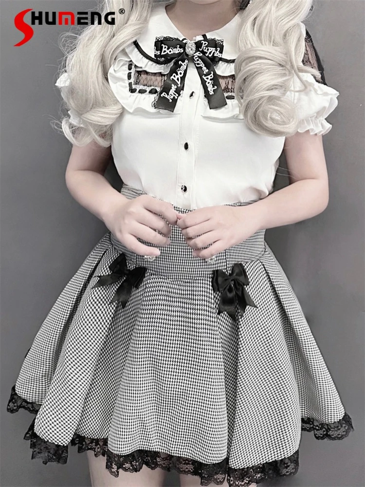 Original Japanese Mines Style Mass-Produced High Waist Bow Diamond Button A-Line Short Skirt Sweet Lolita Mini Skirts Women
Original Japanese Mines Style Mass-Produced High Waist Bow Diamond Button A-Line Short Skirt Sweet Lolita Mini Skirts Women