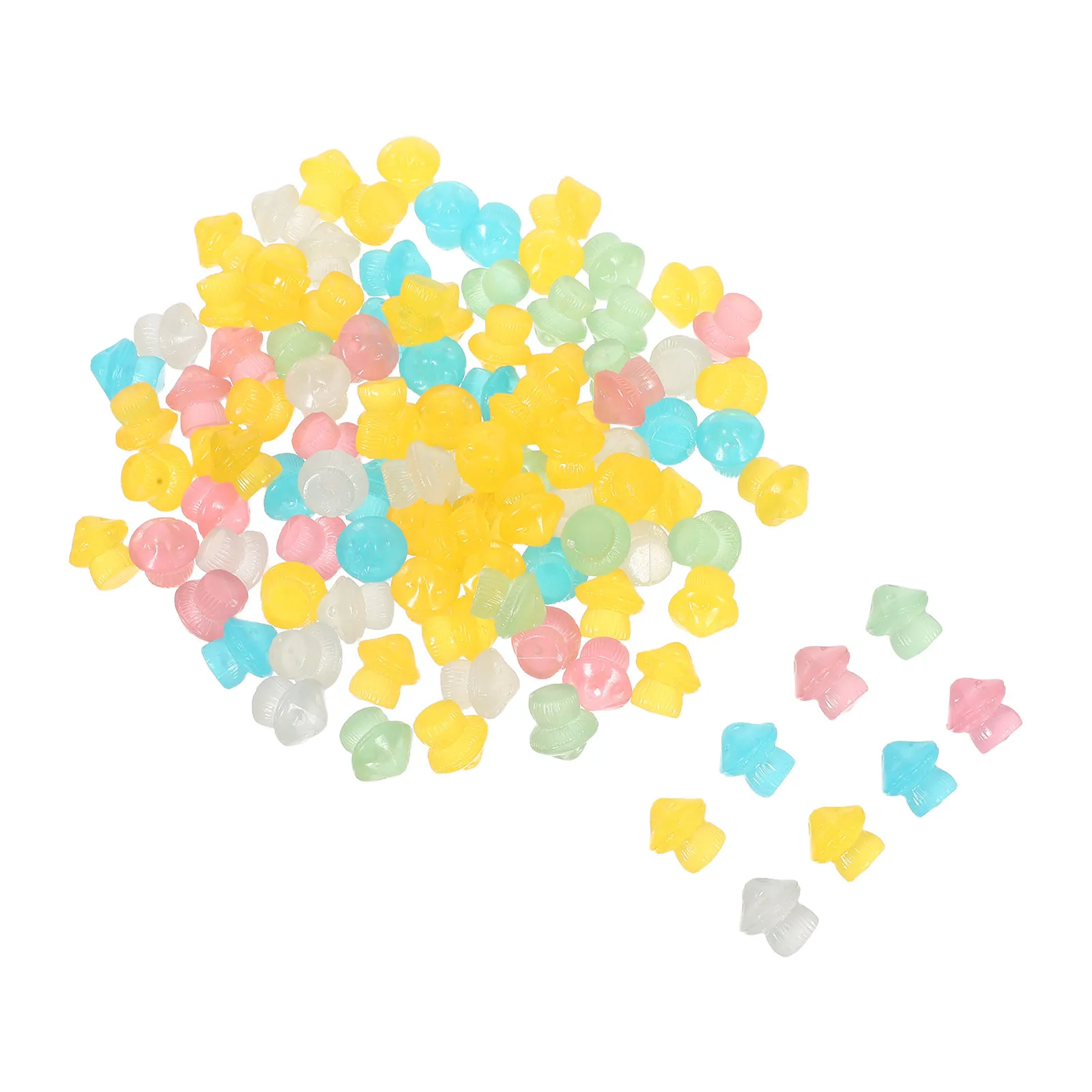 100pcs Resin Luminous Mushrooms In The Dark Garden Ornaments For Fairy Micro Landscape Decor Mushroom Resin Figurines
100pcs Resin Luminous Mushrooms In The Dark Garden Ornaments For Fairy Micro Landscape Decor Mushroom Resin Figurines