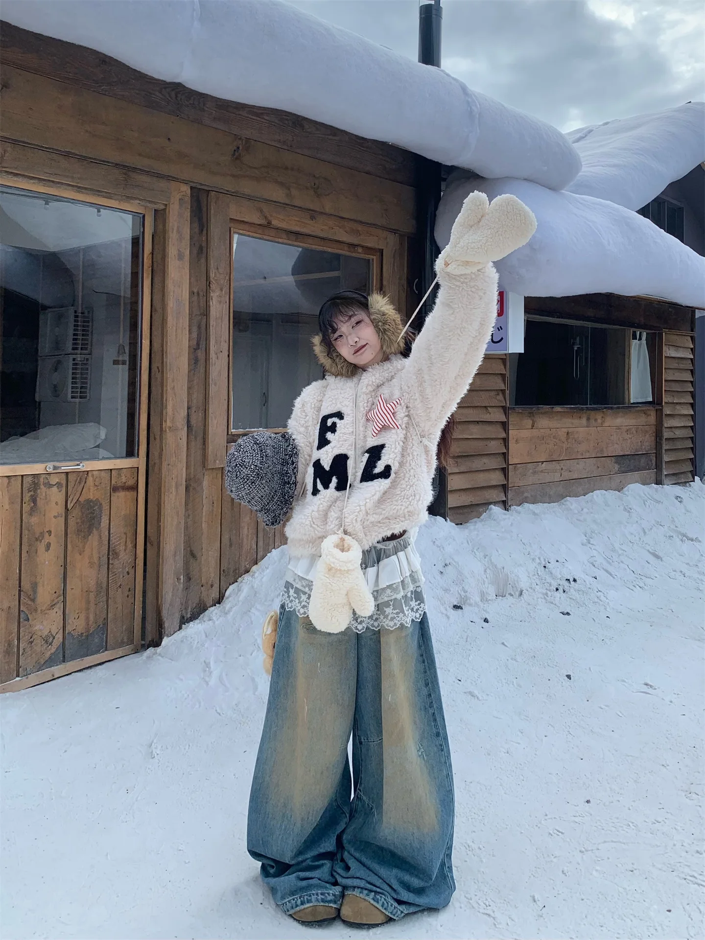 Original Sweet Girl Soft Lamb Velvet Hooded Jaet Cotton Coat Women Winter Loose Thi Warm Cottonwear Long Sve Zipper Cl...
Original Sweet Girl Soft Lamb Velvet Hooded Jaet Cotton Coat Women Winter Loose Thi Warm Cottonwear Long Sve Zipper Cl...