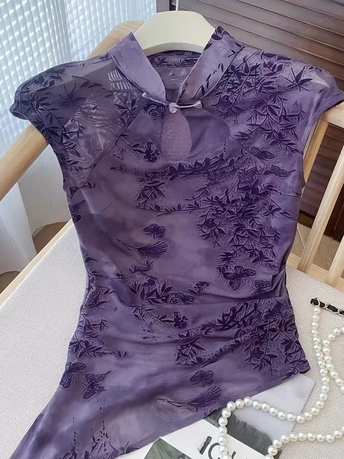 2026 New Vintage Elegance Short Sleeve Shirt New Chinese Style National Trend Irregular Qipao Women's plus Size Shirt
2026 New Vintage Elegance Short Sleeve Shirt New Chinese Style National Trend Irregular Qipao Women's plus Size Shirt