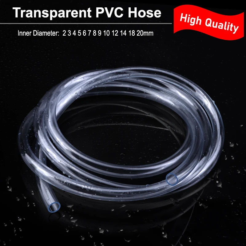 1 ~ 10M Transparent PVC Hoses Aquarium Pump Tube Pipe ID 2 3 4 5 6 7 8 9 10 12 14 18 20mm Clear Irrigation Garden Watering Hose
1 ~ 10M Transparent PVC Hoses Aquarium Pump Tube Pipe ID 2 3 4 5 6 7 8 9 10 12 14 18 20mm Clear Irrigation Garden Watering Hose