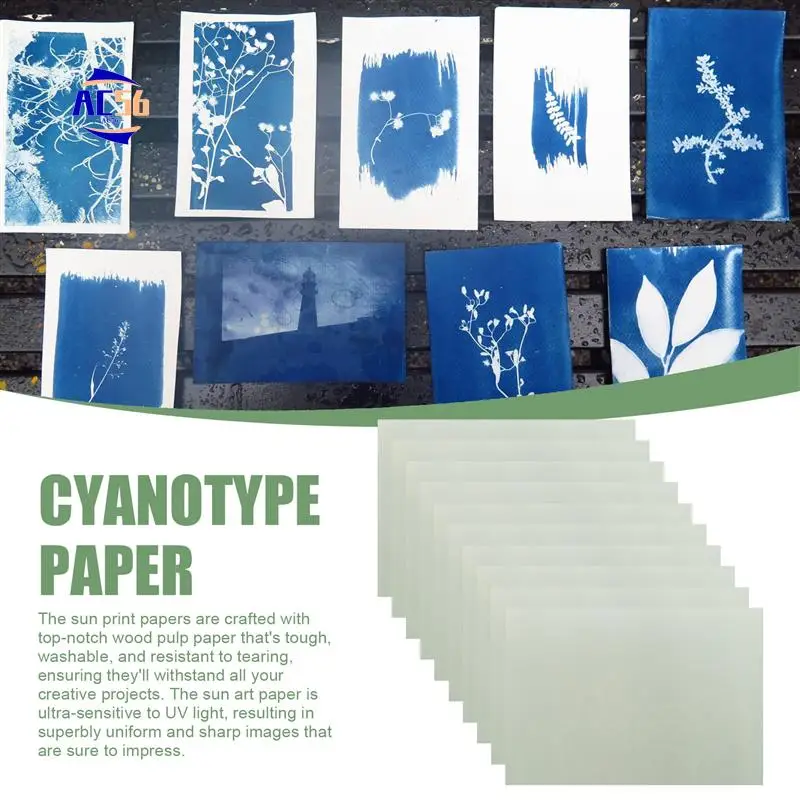 AC56-30 Sheets Sun Print Paper Kits A4 Nature Printing Solar Fit For Kids Adults DIY Art Crafts Project 
AC56-30 Sheets Sun Print Paper Kits A4 Nature Printing Solar Fit For Kids Adults DIY Art Crafts Project