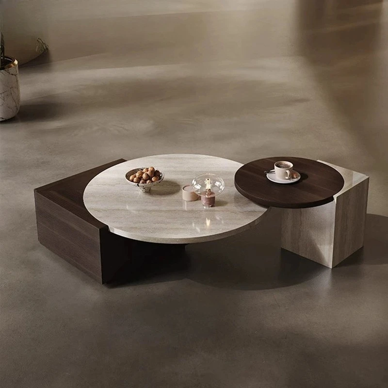 Italian minimalist marble coffee table combination living room small apartment creative designer high sense round cave stone
Italian minimalist marble coffee table combination living room small apartment creative designer high sense round cave stone