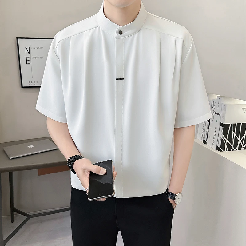 2026 Summer New Style Button-Down Silk Mid-Length Shirt
2026 Summer New Style Button-Down Silk Mid-Length Shirt