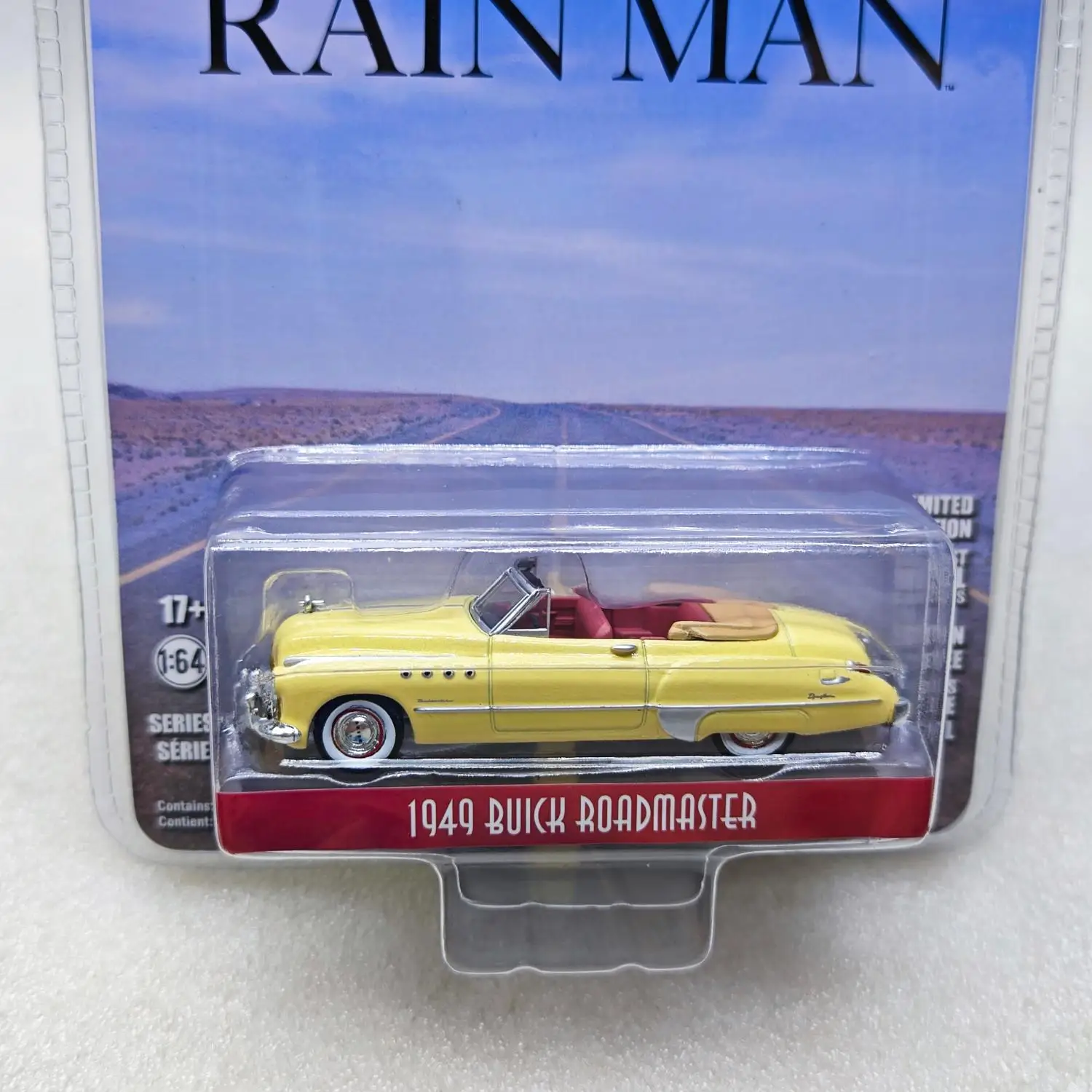 1: 64 Дождевик (1988) — Charlie Babbitt 1949 Buick Low slung Convertible 44960-C Усовершенствованная коллекционная модель автомобиля
1: 64 Дождевик (1988) — Charlie Babbitt 1949 Buick Low slung Convertible 44960-C Усовершенствованная коллекционная модель автомобиля