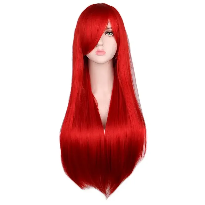 Long Red Wig with Bangs for Women Anime Cosplay Wigs Red Synthetic Straight Women Wigs for Halloween Costume Party
Long Red Wig with Bangs for Women Anime Cosplay Wigs Red Synthetic Straight Women Wigs for Halloween Costume Party