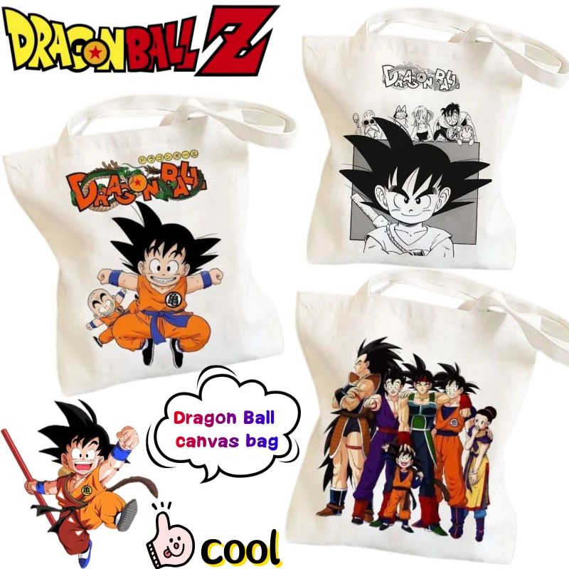 Dragon Ball Son Goku Vegeta Canvas Bag Creative High-Style Anime Cartoon DIY Printed Portable Tote for Male and Female Students
Dragon Ball Son Goku Vegeta Canvas Bag Creative High-Style Anime Cartoon DIY Printed Portable Tote for Male and Female Students