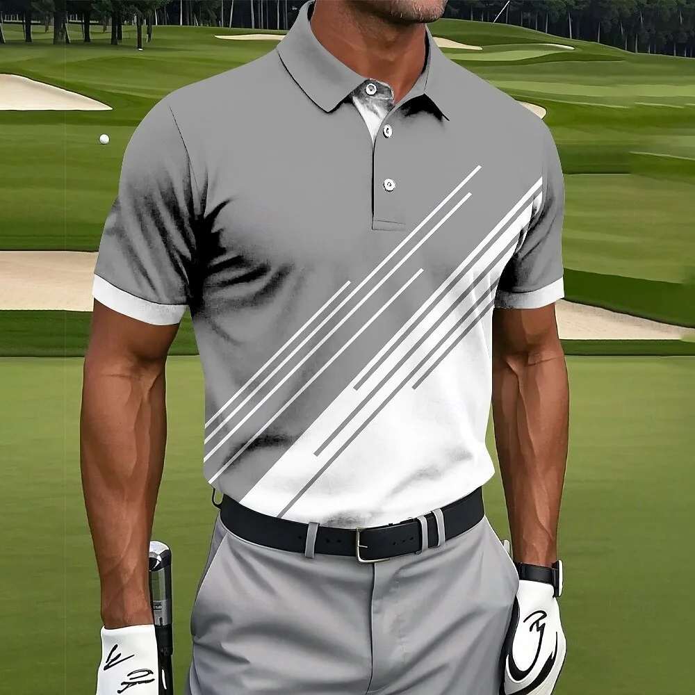 Contrast Color Block Men's Polo Shirt Stripe Fit Sport Breathable Outdoor Short Sleeve Button Golf Polo Shirts 2026 Trend New
Contrast Color Block Men's Polo Shirt Stripe Fit Sport Breathable Outdoor Short Sleeve Button Golf Polo Shirts 2026 Trend New