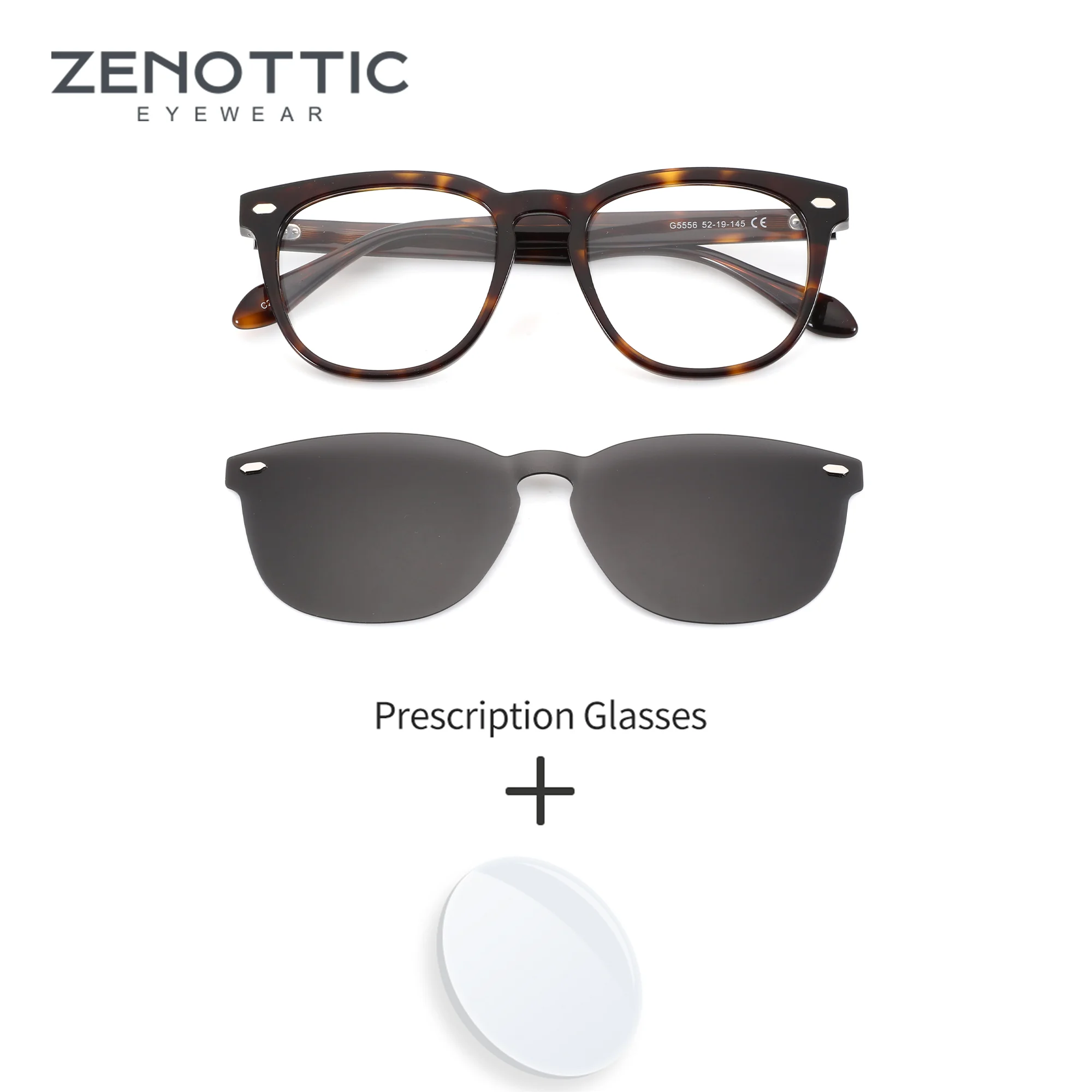 ZENOTTIC Clip On M Size Men Retro Round Acetate with Metal Rivet Accents Anti-Blue Light Lenses Prescription Glasses
ZENOTTIC Clip On M Size Men Retro Round Acetate with Metal Rivet Accents Anti-Blue Light Lenses Prescription Glasses