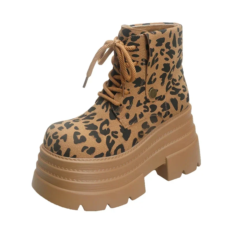 Leopard Platform Women Ankle Boots 10CM High Heels Winter Suede Warm Fur Snow Shoes 2025 Trend Woman Autumn Lace Up Botas Mujer
Leopard Platform Women Ankle Boots 10CM High Heels Winter Suede Warm Fur Snow Shoes 2025 Trend Woman Autumn Lace Up Botas Mujer